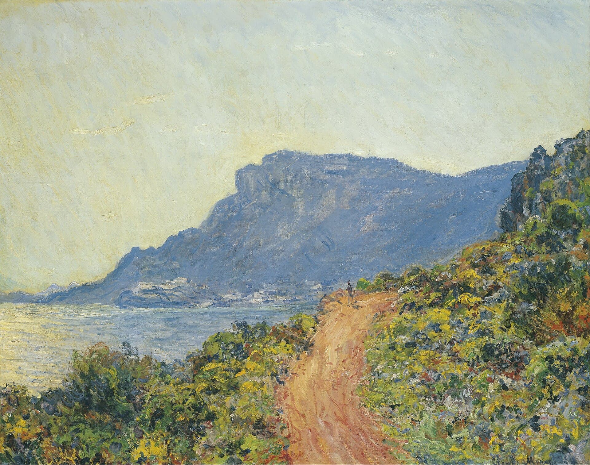 Impressionist coastal landscape